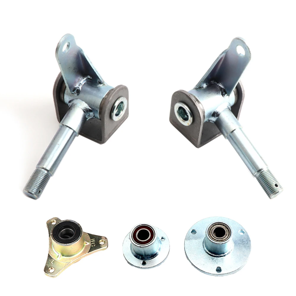15mm/17mm 3 Stud Front Wheel Knuckle Spindle 5"/6" Wheel Hub For DIY 110cc 168 200F Go Kart Buggy ATV UTV Quad Bike Parts