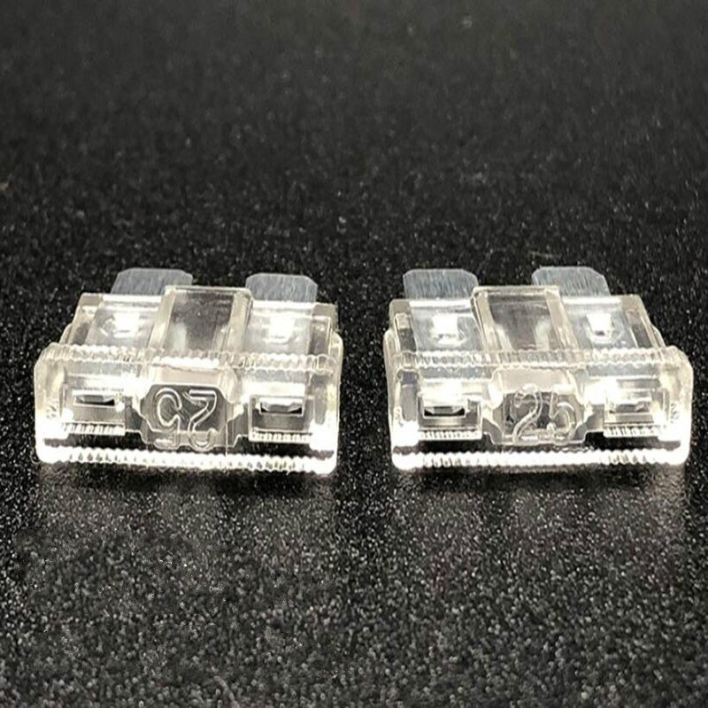 50/100Stck Auto Sicherungen 2A 3A 5A 7,5 EINE 10A 15A 20A 25A 30A 35A 40A Ampere mit Kasten Clip Sortiment Auto Klinge Typ Sicherung einstellen Lkw