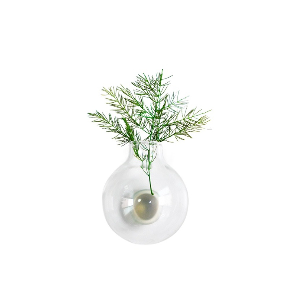Søt keramisk vase kjøleskapsklistremerker uten planter diy mini plantevase utsøkt kinesisk stil porselen bonsai stue: Gul