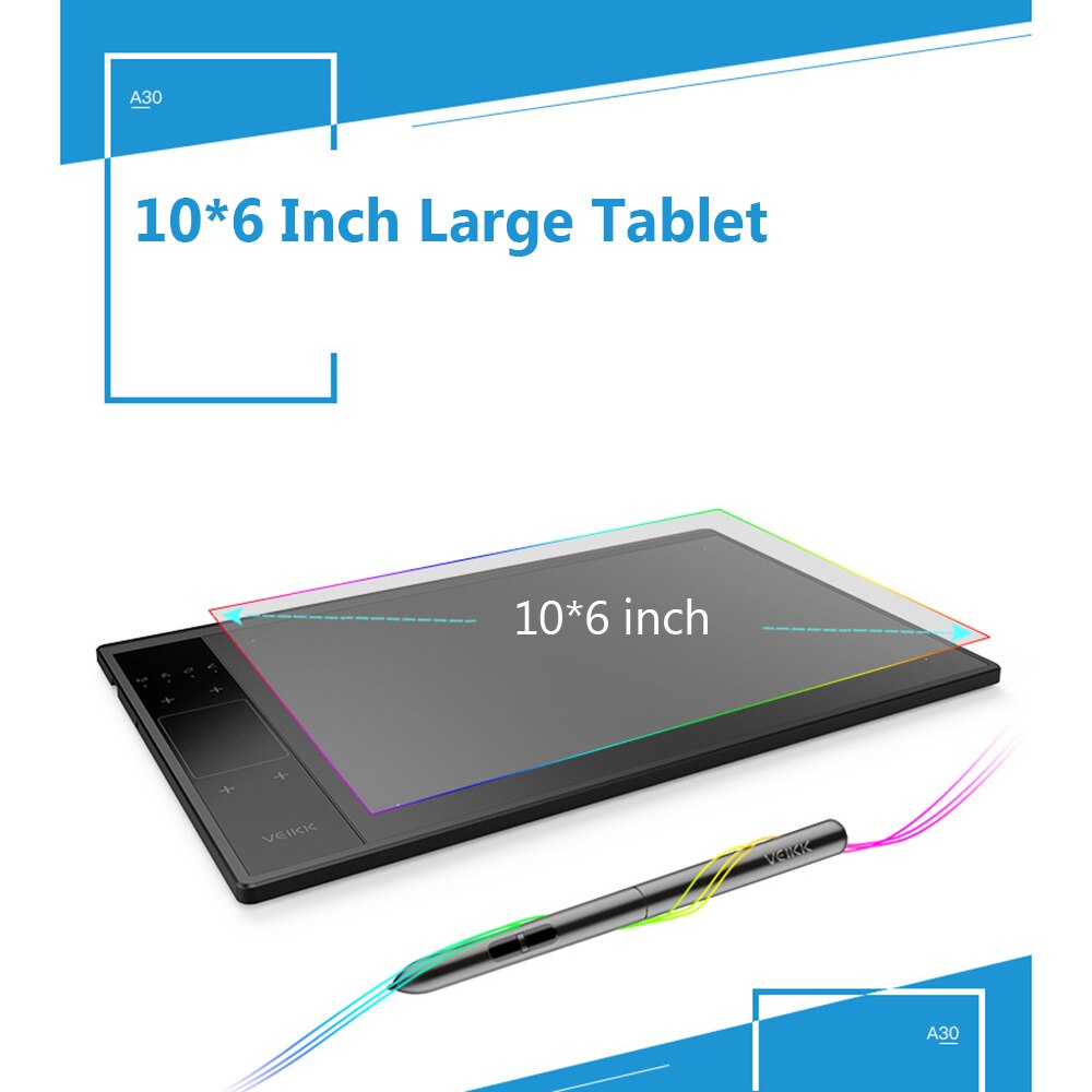 VEIKK A30 Graphics Drawing Tablet Digital Drawing Grandado
