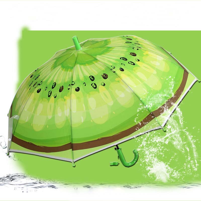 Frugt paraply dejlig nyhedsartikel barn solrig regnfuld paraply udendørs vindtæt stærk langhånds prinsesse prins paraply