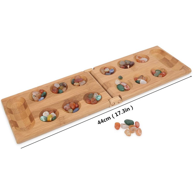 African Gem Chess Classic Strategy Toys Mancala Game Party Game Folding Chess Board Children Toys Families Board Games