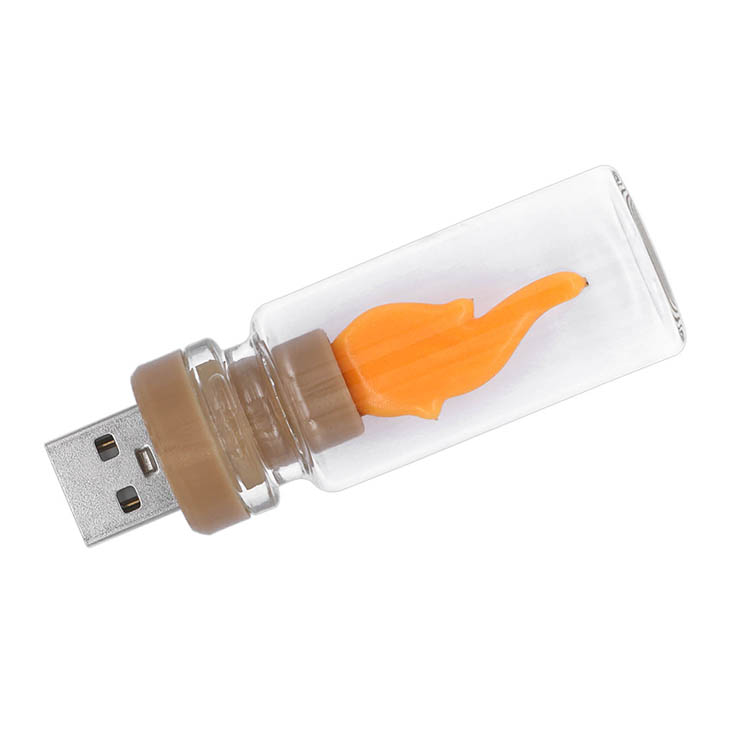 USB Flamme Birne Warm Gelb LED Nachtlicht Atmosphäre Licht LED Filament Licht LED Kerze Birne Kerze Birne Retro USB Auto Licht: Default Title