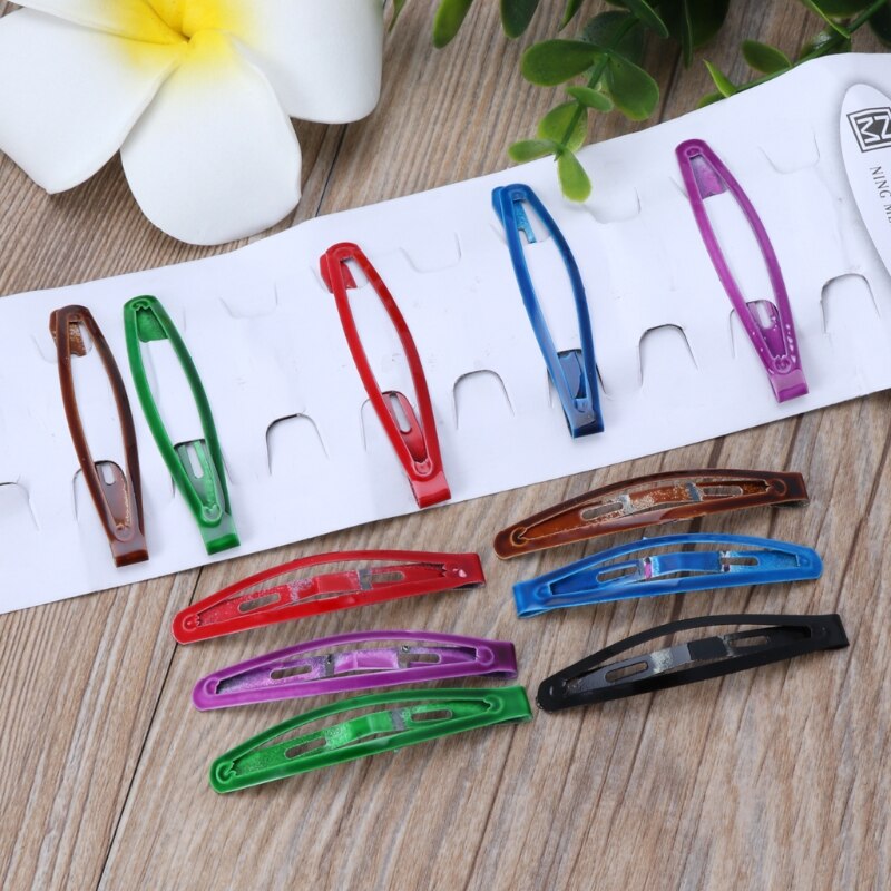 12 Stks/partij Kids Haarspeldjes Kleurrijke Metalen Haar Clips Meisjes Mooie Haarspelden Metalen Voor Kids