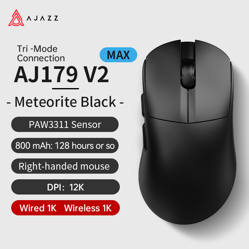 Ajazz AJ179 Apex PAW3950 Bezprzewodowa mysz do gier z stacją ładującą RGB, mysz komputerowa Macro Gamer, lekkie, ergonomiczne myszy komputerowe: Pomarańczowy