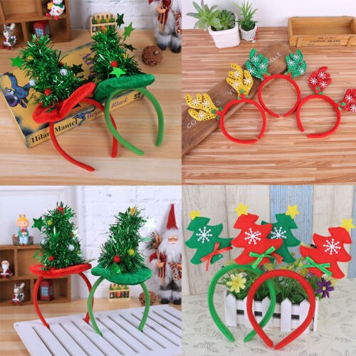 Diademas de Clip de Navidad para cabello, accesorios, decoraciones de cabeza, accesorios de de navidad