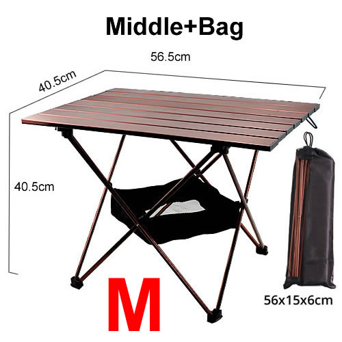 Outdoor Camping Barbecue Folding Table Portable Ultralight Aluminum Alloy Foldable Picnic BBQ Desk Aluminum Alloy Portable: 03
