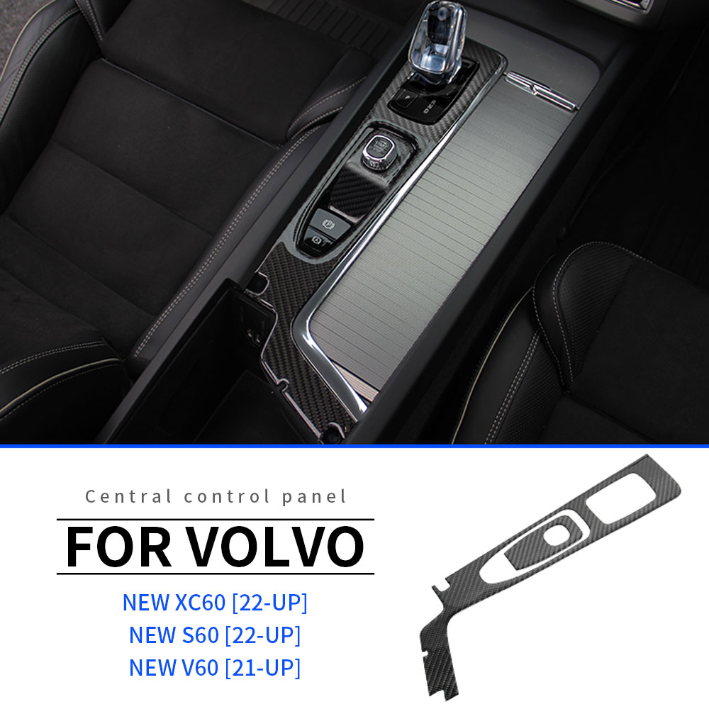 Voor Volvo V60 S60 XC60 Auto Interieur Center Console Beschermende Film Anti-Kras Reparatie Film Carbon Fiber Auto Accessoires refit: Style 1
