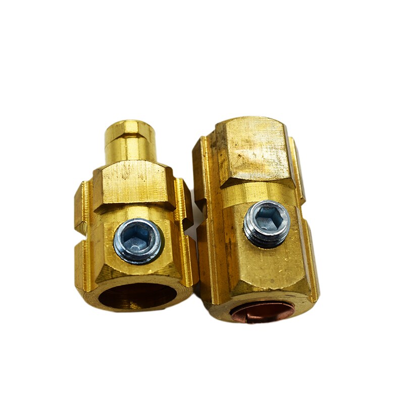 European Electric Welding Machine Rapid Connectors Fitting Cable Connector-Plug 200Amp DKJ 35 50 70 95 2pcs Per Sets