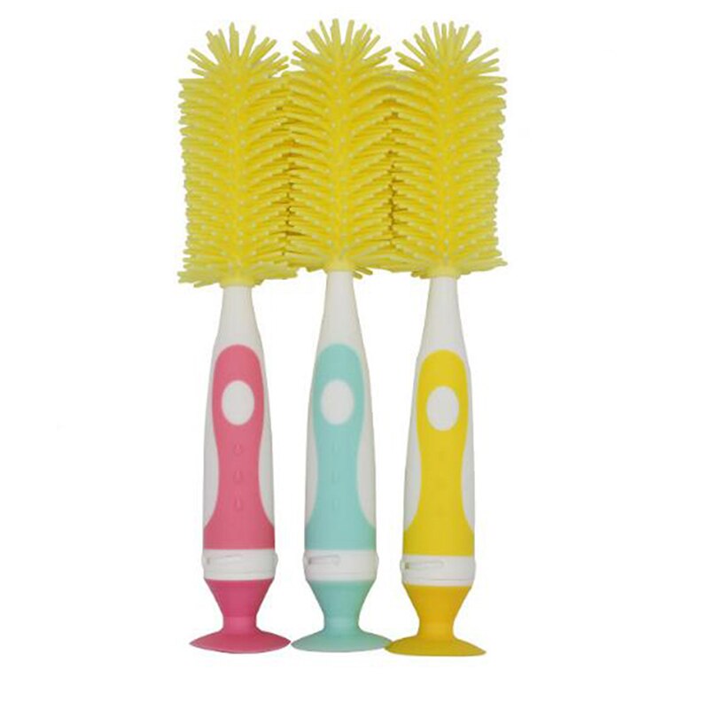 Silikon + PP Baby Flasche Pinsel Nippel Pinsel Auslauf Rohr Zitzen Schwamm Fütterung Flasche Reinigung Pinsel Multifunktionale