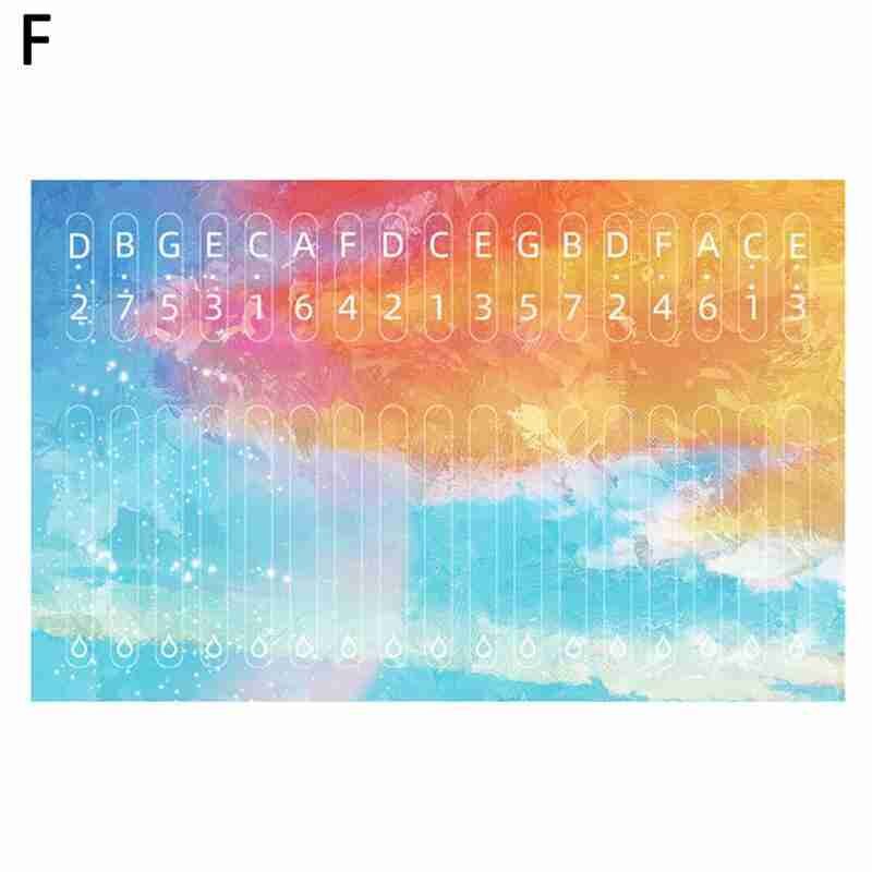 Adesivo peças de percussão acessórios para aluno musical 17-tom piano adesivos kit instrumento kalimba polegar piano assim b6u1: F