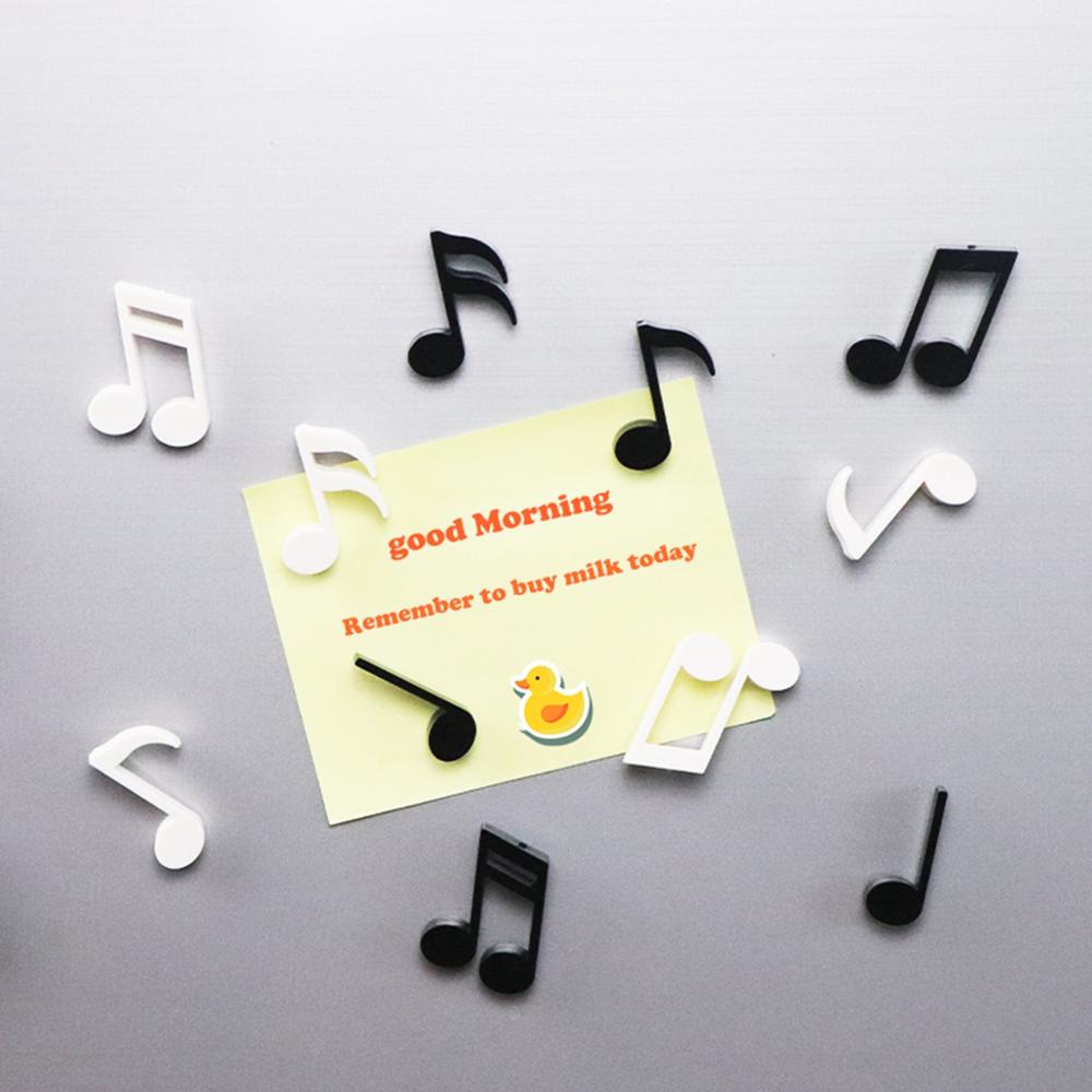 6PCS/Set Fridge Magnets Musical Notes Magnet Refrigerator Message Sticker Home Decor Kitchen Accessories
