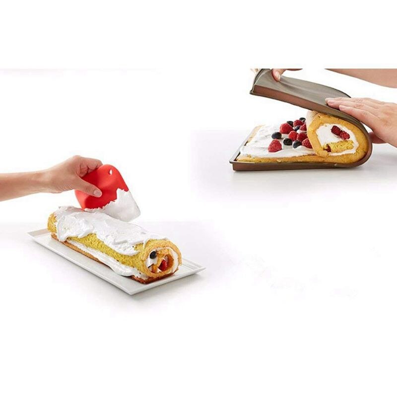 Non-stick cooking Pastry tools Silicone cooking plate Kitchen tools Silicone mold Swiss roll cooking tools Ran color