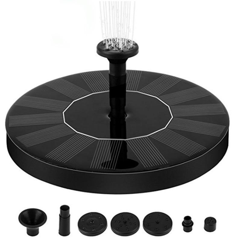 Mini Solar Power Water Fountain Garden Pool Pond 30-45cm Outdoor Solar Panel Bird Bath Floating Water Fountain Pump Garden Decor