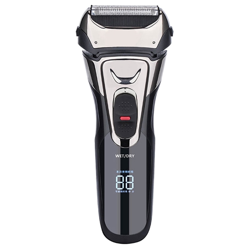 Fk-605 Reciprocating Electric Shaver Full Body Washing Three Blade Head -Up Sideburner Usb Fast Charge: Default Title