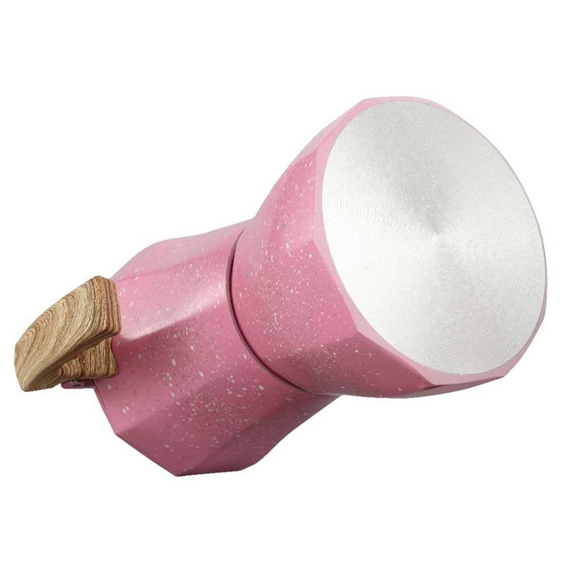 Latte mocka kaffebryggare italiensk moka espresso cafeteira percolator kruka spishäll kaffebryggare 300ml rosa