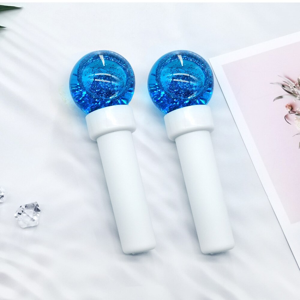 Ice Globes For Face Eye Facial Massager Face Lift Devices Cold Roller Ball Skin Care Tools Multifunctional Beauty Machine: blue Glitter