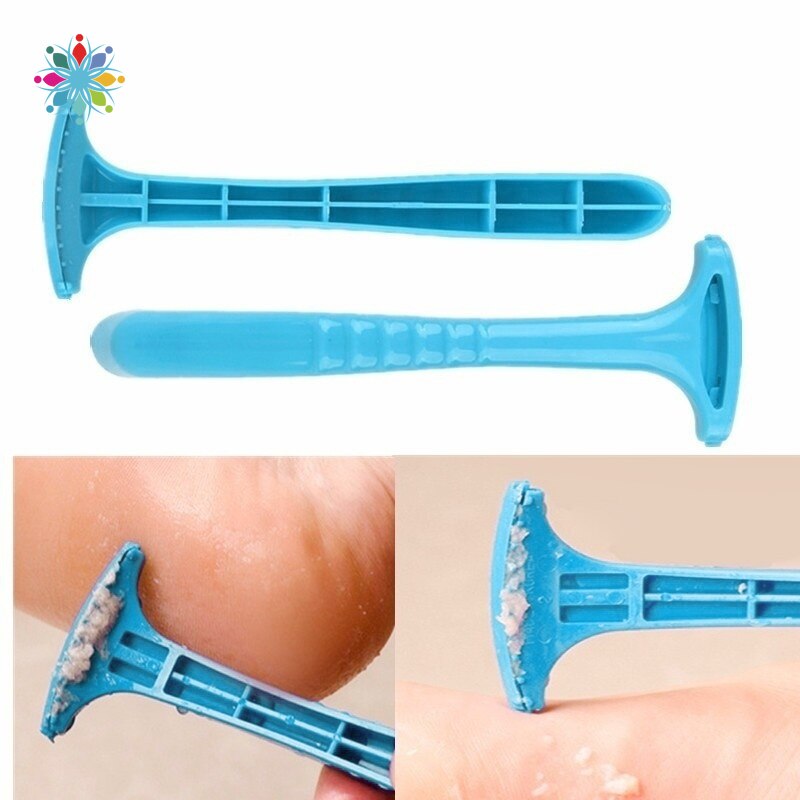 Poignée en plastique professionnelle peau morte callosités enlèvement pieds fichiers soins des pieds pédicure couteau soins infirmiers pied