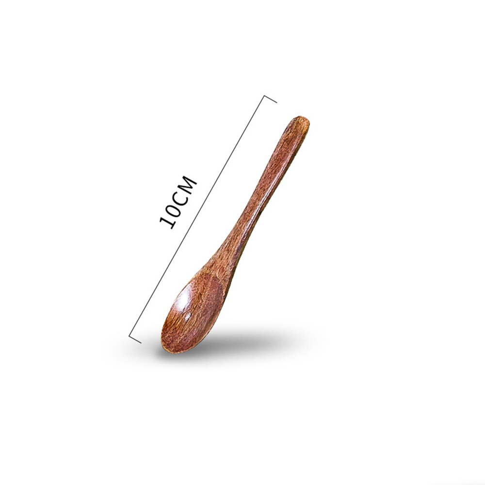 Wooden Spoon Kitchen Cooking Utensil Tool Soup Teaspoon Catering Kids Spoon Kitchenware for Rice Soup: S