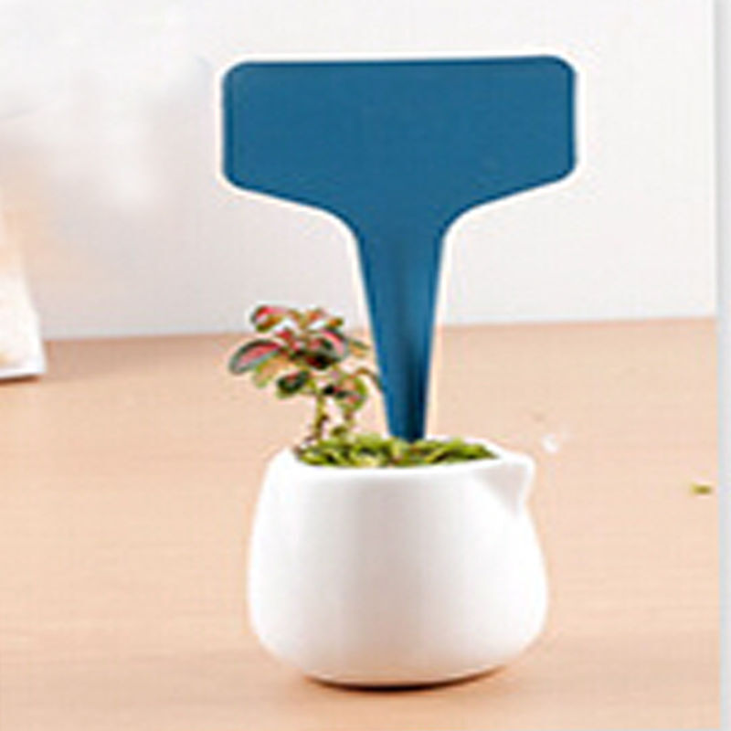 50 ~ 100 Stücke 6-10 cm Pflanze Kunststoff Etiketten Gartenbedarf Kindergarten Tablett Marker Diy Garten Dekorieren Werkzeuge Blumentöpfe Landung Stichworte: Licht Gelb / 100 stücke