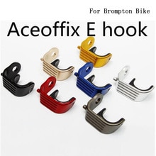 Ultralette 12g cykel gaffel krog aluminium cykel e type pothook bruges til ace brompton foldecykel bmx dele 4 farver