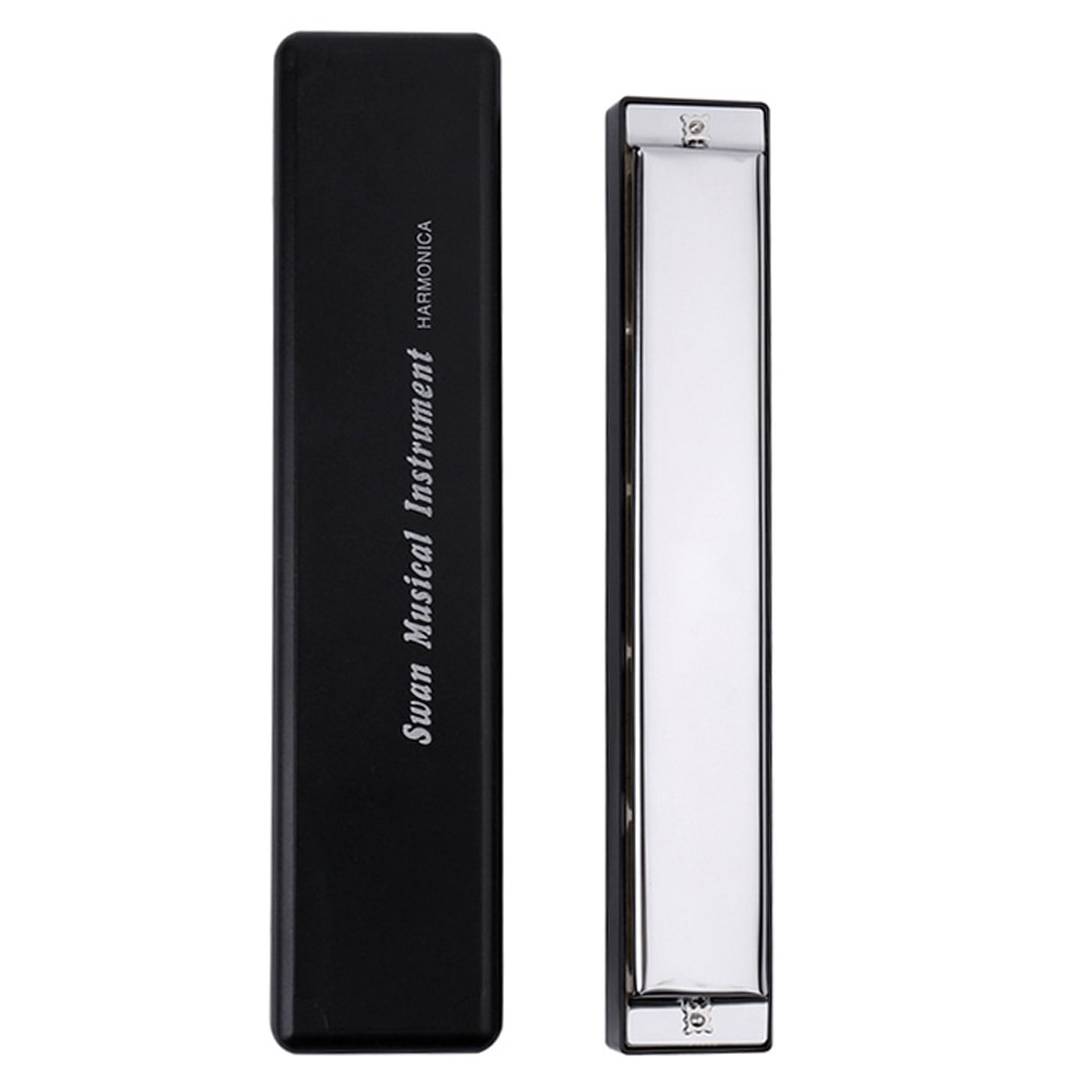 Tremolo Harmonica G Key for Harmonica with 24 Double Holes 48 Tabs Cleaning Cloth Musical instrument Accessories