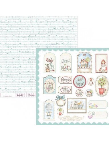 PAPEL PARA SCRAPBOOKING MODELO SCP-036 DE 30 X 30 CM