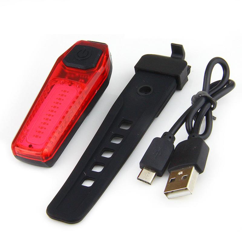 LED Bicycle Rear Tail Light IPX5 Waterproof Taillight USB Charge Night Ride Bike Safety Warning Light Cycling Tail Taillight