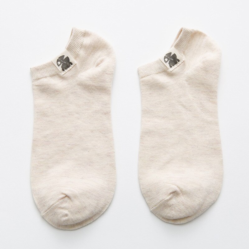 10 Pairs Large Size Socks Men Summer Breathable Alien Ankle Socks Short Cute Calcetines Deodorize Low Cut Thin Student EU 45: white