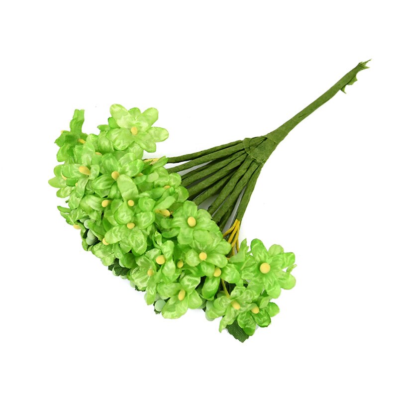 Ramo de margaritas artificiales para decoración de fiestas, ramo de flores de seda pequeña para boda, corona de bricolaje para el hogar, caja de , suministros de álbum de recortes, 12/36 piezas: 36pcs / B12