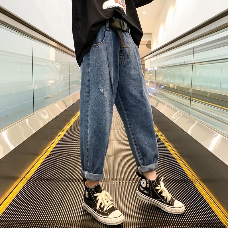 2020 New Spring Baby Girls Jeans pantaloni autunnali Denim Girls Clothes bambini Long Cowboy Cotton pantaloni per bambini abbigliamento per adolescenti W187