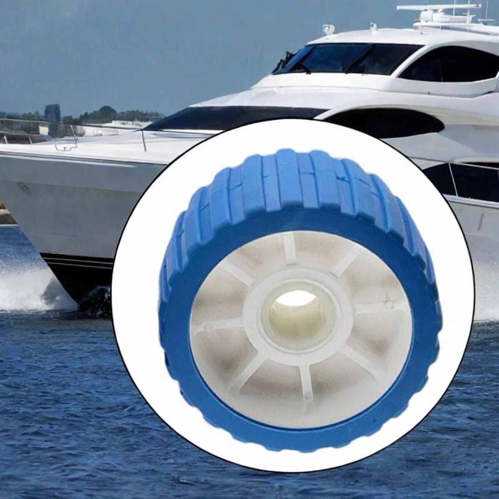 Trailer Roller Wheel Substituição, Wobble para Barco, Motor Marinho, Iate, Borracha, Heavy Duty, Acessórios bote