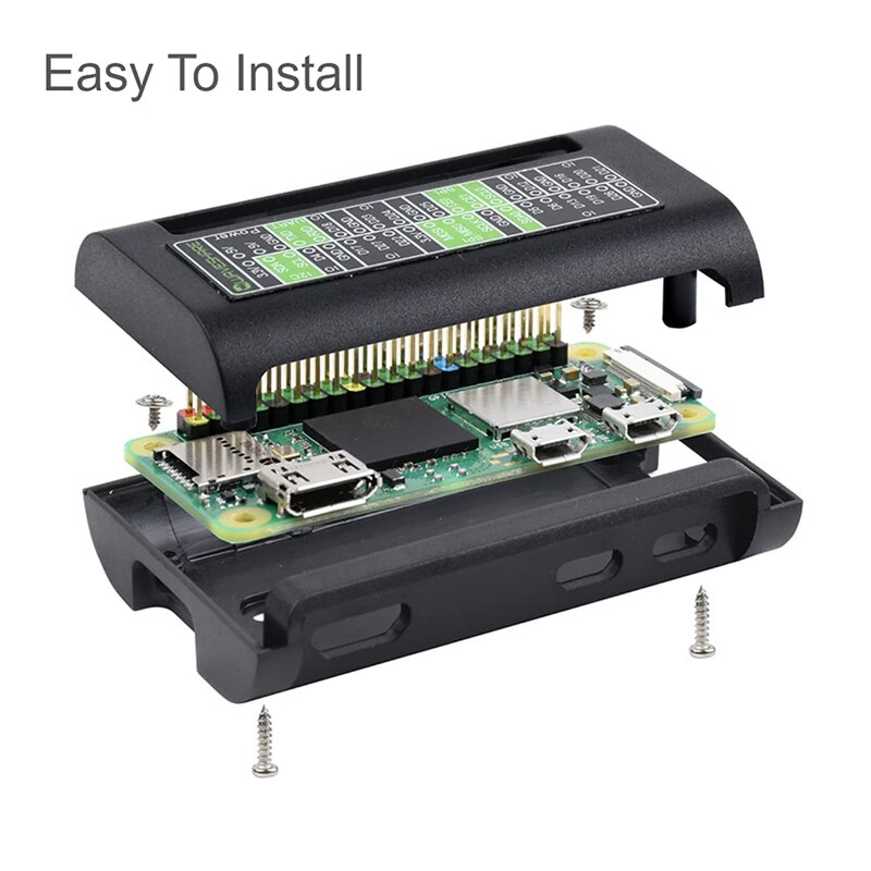 Rasberry Pi Nul 2 W Abs Case Plastic Bescherming Shell Behuizing Met Omgekeerd Gpio Slot Geschikt Voor Raspberry Pi Nul W/Wh