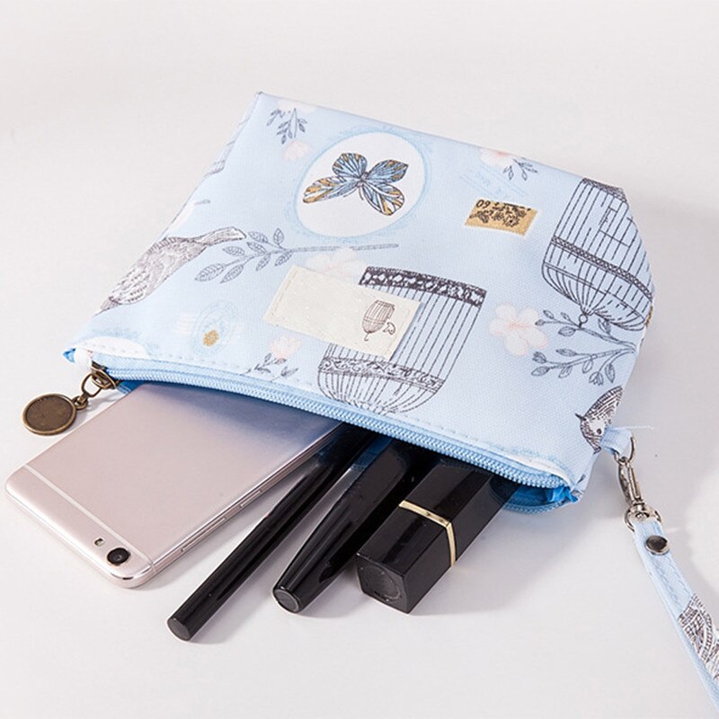 Travel Make Up Bag Organizer Zipper Flower Cosmetic Bag Women Lady Tote Washing Toiletry Makeup Pouch Bags