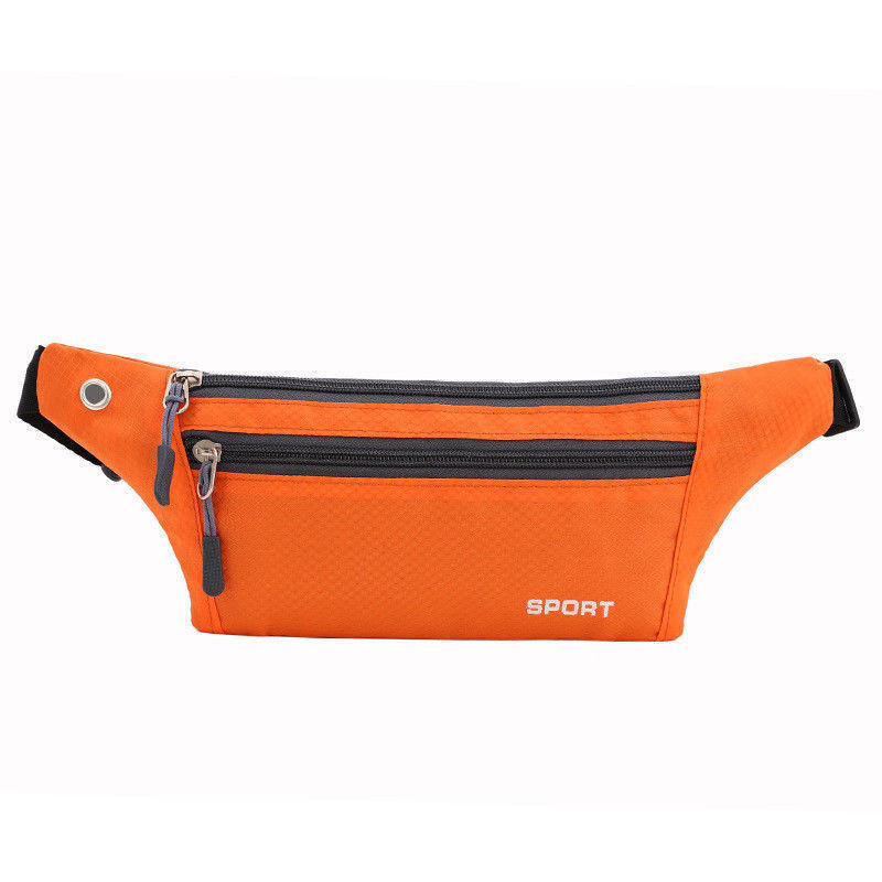 Brand Women Sports Running Belt Waist Pocket Bum Bags Cycling Jogging Travel Pack Wallet: Orange