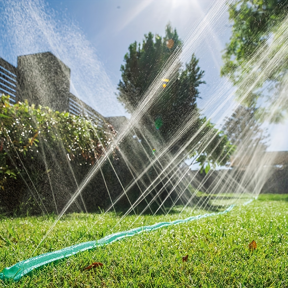 Manguera de rociador y remojo, manguera de jardín para remojo en el suelo, puede ahorrar 70% de manguera de goteo, muy adecuada para macizos de flores de jardín, verde