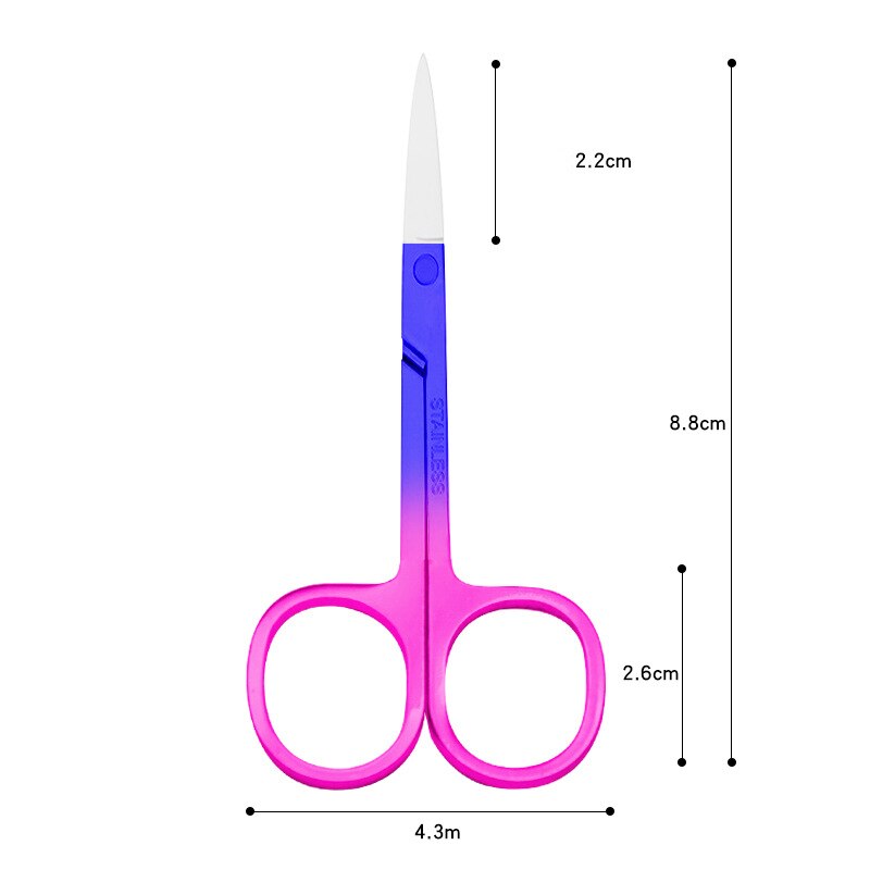 Grooming Scissors for Personal Care Facial Hair Removal and Ear Nose Eyebrow Trimming Stainless Steel Fine Straight Tip Scissors