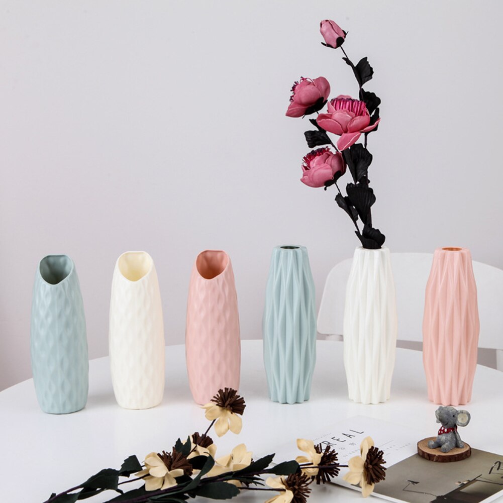 Boligindretning origami plast vaser efterligning porcelæn moderne dekoration til soveværelse  k888