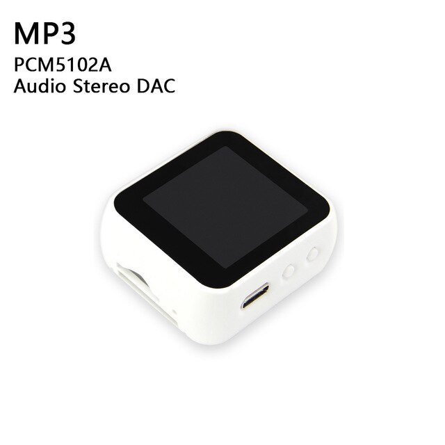 TTGO t-watch Programmable portable Interaction environnementale WiFi Bluetooth Lora ESP32 écran tactile capacitif: MP3 White