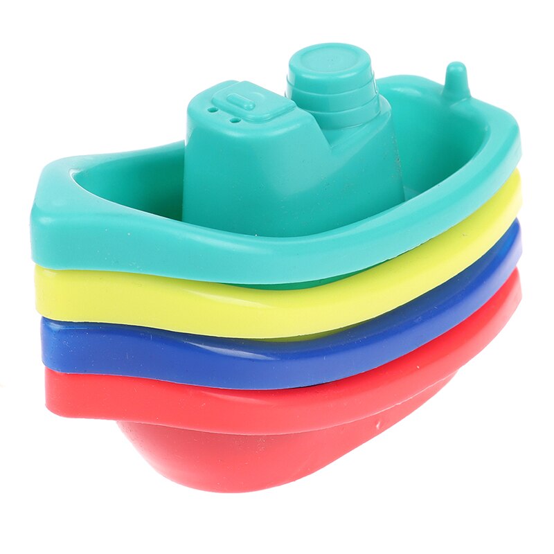 4 stücke Schwimm Schiff Schlecht freundlicher Boote Schlecht Spielzeug Badewanne Schwimmen Wasser Spielen Spaß Pädagogisches Stiefel Spielzeug für freundlicher Baby dusche