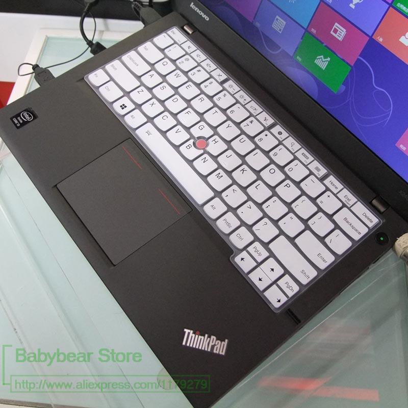 Silicone Keyboard Cover for Lenovo ThinkPad X380 Yoga/X390 - Ultra-thin, Waterproof, Dustproof: White