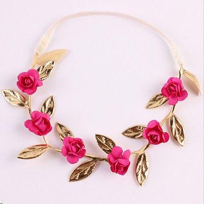 Neue Kleinkind Kleinkind freundlicher Mädchen Rose Blume Kopf headwear Haar Zubehör