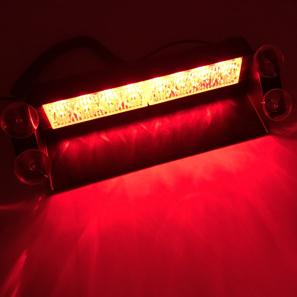 CIRION 8 LED Strobe Flash Warning EMS Police Car Light Flashing Firemen Fog 8LED High Power Red&amp;Blue Yellow Red Blue