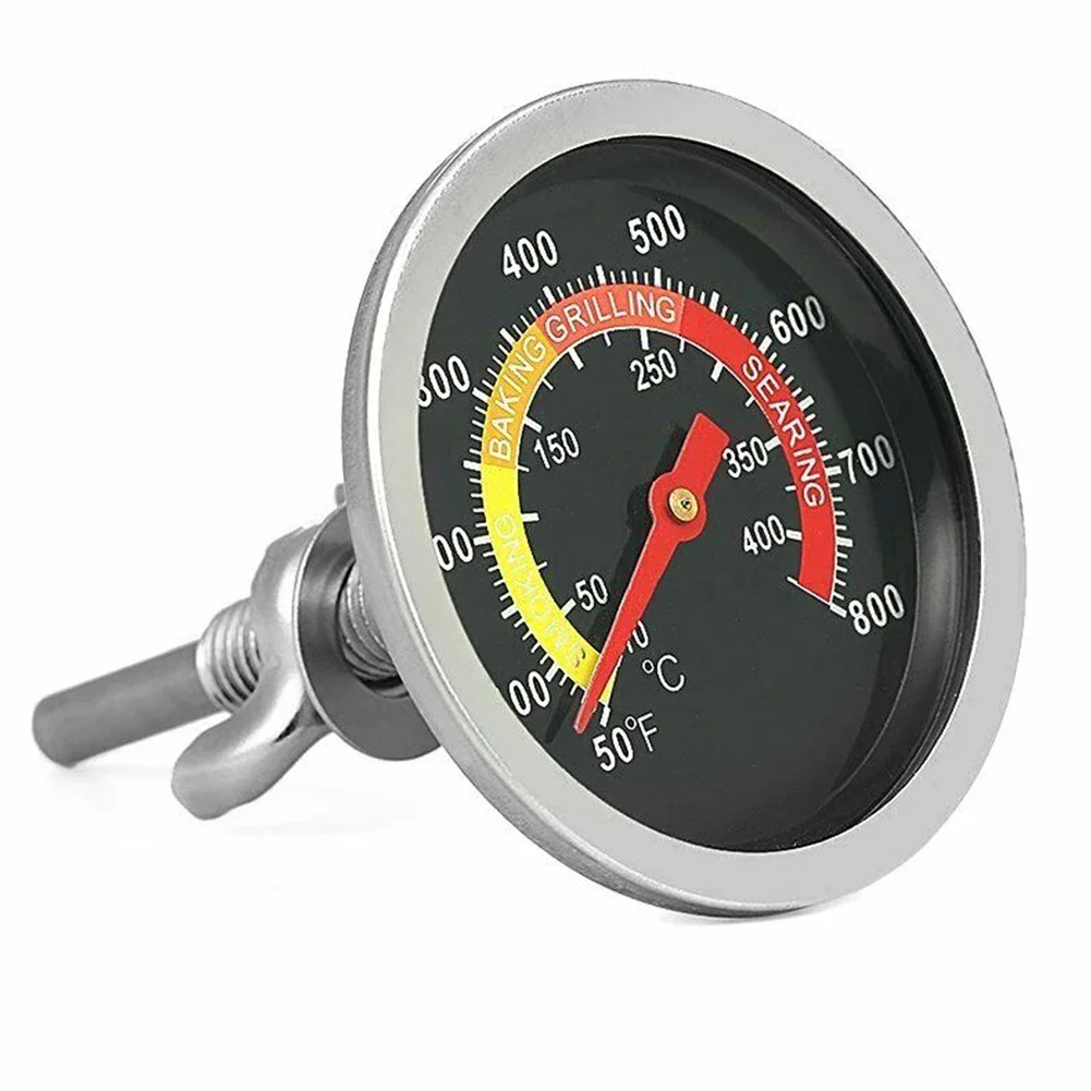 Grilltermometer ovntemperaturmåler 10 ~ 400 ℉~  /50 800 bbq-rygergrilltemperatur 6mm stænger 60 mm/2.36in grillværktøjstilbehør