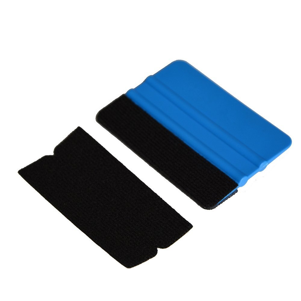 Ehdis 10 stk/sæt vinyl film bil wrap filt stof til 10cm skraber auto rude toning værktøj ren skraber ingen ridse filt klud kant