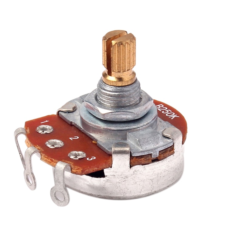 HOMELAND 2Pcs Guitar Pots B250K Big Potentiometer Electric Guitar Bass Volume 15Mm Parts