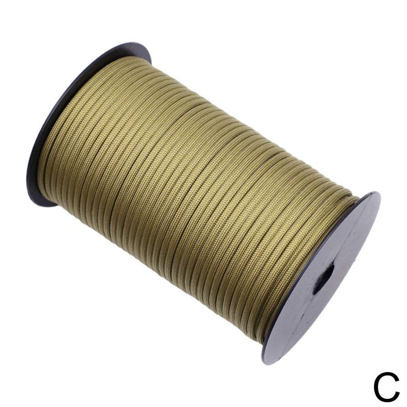 100M 9 Stand Cores Paracord Voor Survival Parachute Cord Lanyard Camping Klimmen Camping Touw Wandelen Waslijn G7K3: C