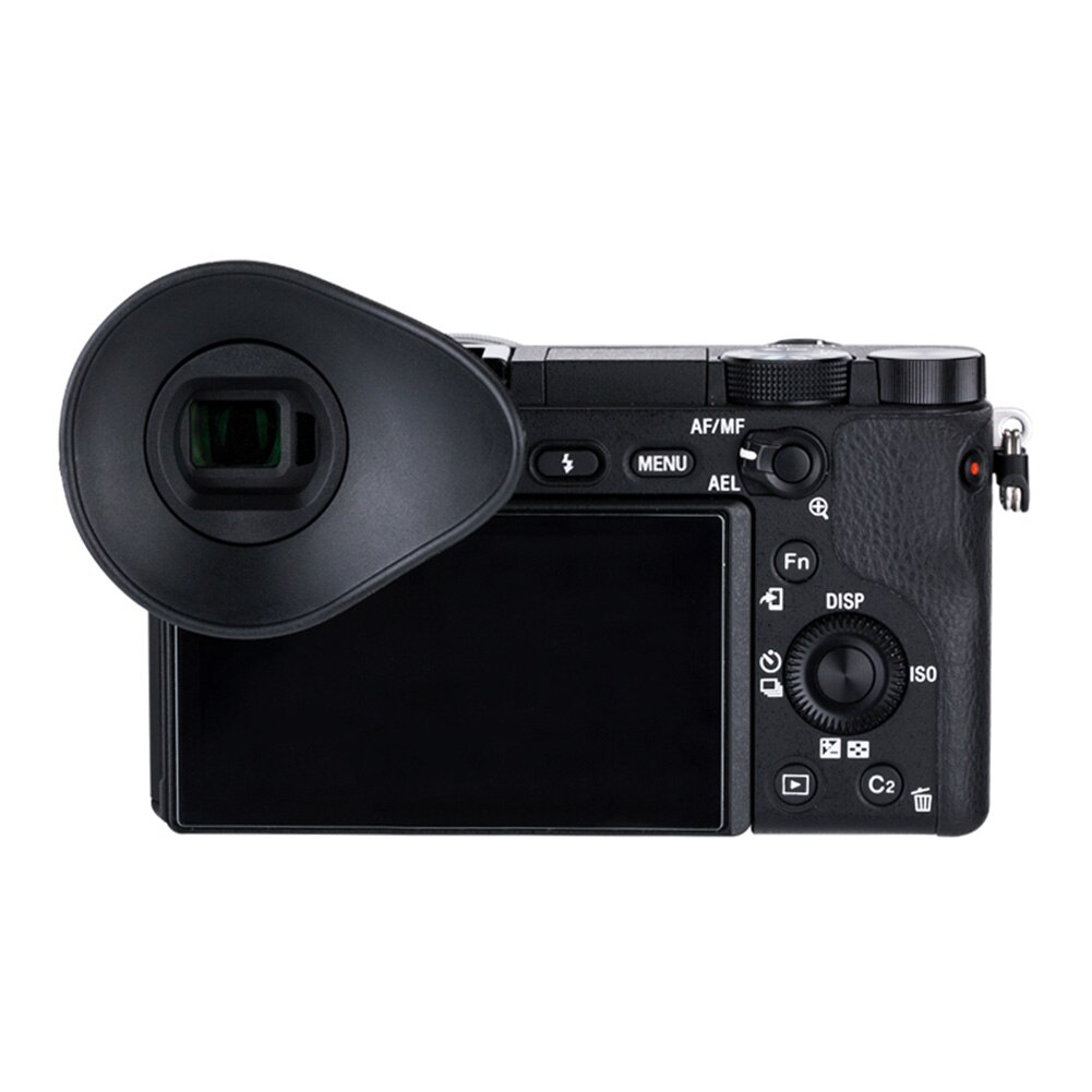 Mais claro oculares grande capa acessórios de silicone macio 360 graus girar câmera eyecup peças simples para sony a6000 a6300 NEX-7