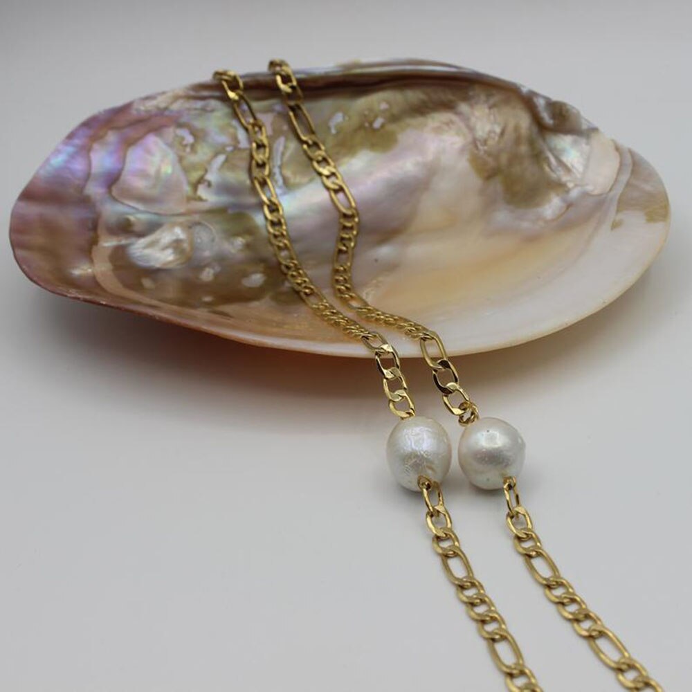 Metalen Ketting Imitatie Parel Zonnebril Bril Ketting Mode Eenvoudige Dames Anti-Verloren Zonnebril Keten