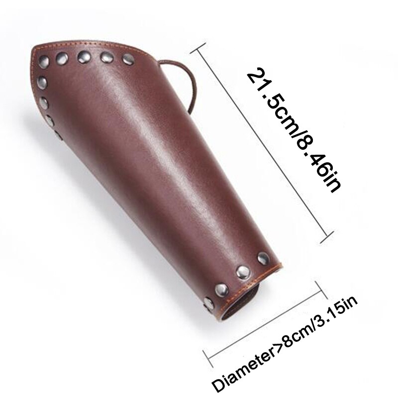 Serre-poignet large en Faux cuir PU | 1 pièce, Vintage Faux cuir, cordon de serrage, armure manchette croix marron/noir Punk Style pour hommes protection des bras